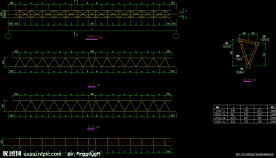 铁路站台雨棚 腹杆平面布置