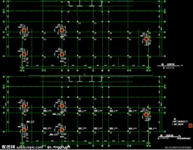 幼儿园 一二层柱配筋详图
