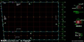 钢结构工程 基础梁平面布置