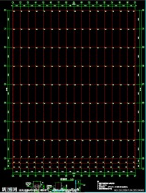 钢结构工程 钢柱平面布置