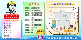 建筑工地平面图展板