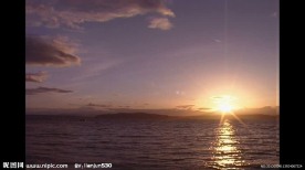 海岸日落