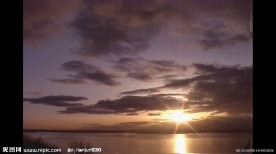 海岸日落