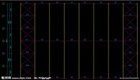 钢结构工程 钢梁平面布置
