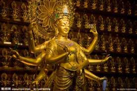 南山文化旅游区 千手观音像