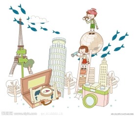 城市剪影图