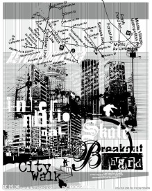 城市剪影图