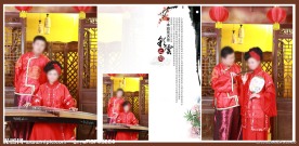 婚纱写真相册模板 古装