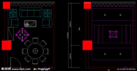 火锅厅 包间平面 天棚