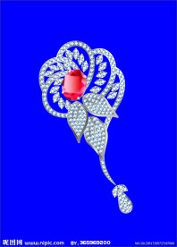 花语胸针饰品