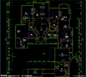 英式别墅首层平面