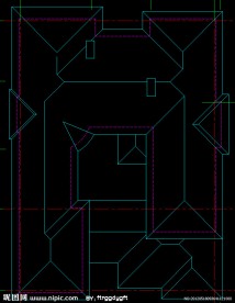 意大利式别墅屋顶平面