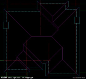 英式别墅屋顶平面