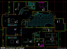 单栋别墅首层平面