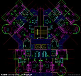 高尔夫别墅 户型平面