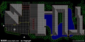 高尔夫别墅 旅馆屋顶平面