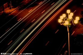 夜色下的车流