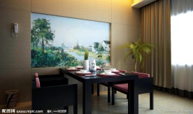 别墅餐厅3D效果图