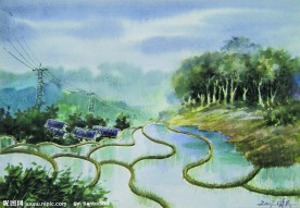 水彩风景画