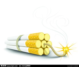 禁烟形象矢量展示