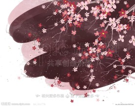 手绘梅花