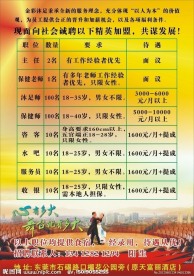沐足招聘单张