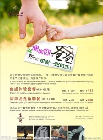 中餐父亲节海报