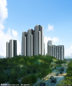 高层住宅效果图