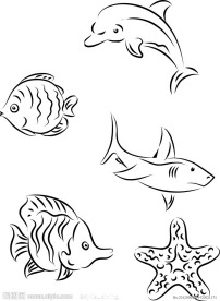 矢量海洋生物
