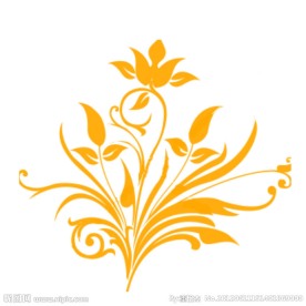边角藤蔓花纹笔刷