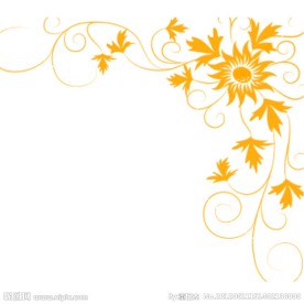 边角藤蔓花纹笔刷