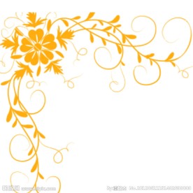 边角藤蔓花纹笔刷