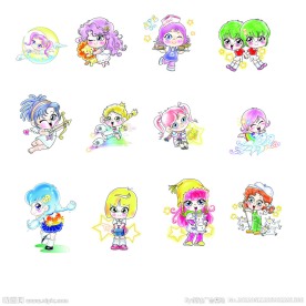 12星座卡通女孩