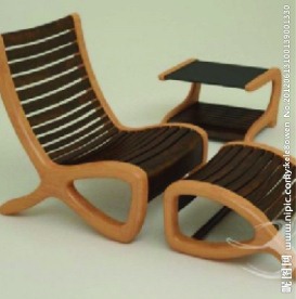 中式休闲椅3D MAX模型