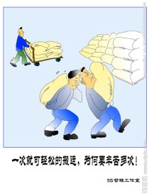 5s管理漫画寓言漫画 5s管理展板