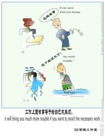 5s管理漫画寓言漫画 5s管理展板