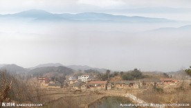 古老农村风景图