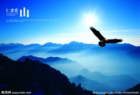 夕阳雄鹰 仁者爱山