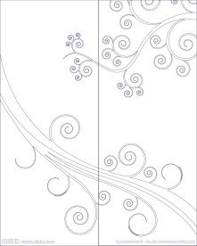 玻璃移门刻绘图