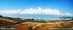 苍山洱海全景