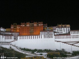 布达拉宫夜景