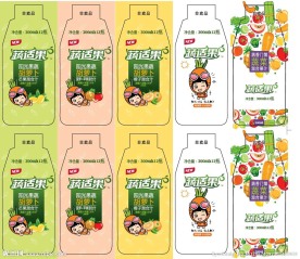 饮料瓶型标签