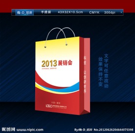 红色手提袋（展开图）