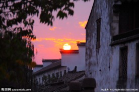 黄昏 夕阳西下