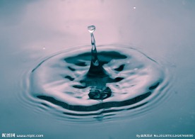 水滴落水