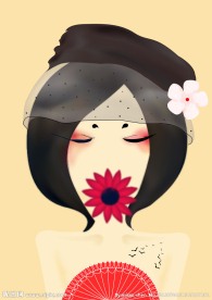 插话类矢量女性漫画图片