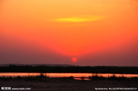 夕阳彩