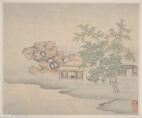 小屋 中国古画