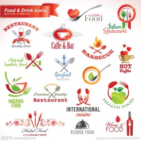 绿色食品logo 爱心咖啡