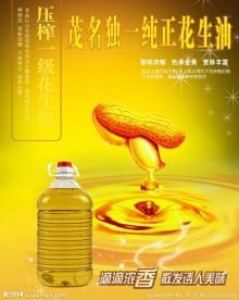 纯正花生油海报